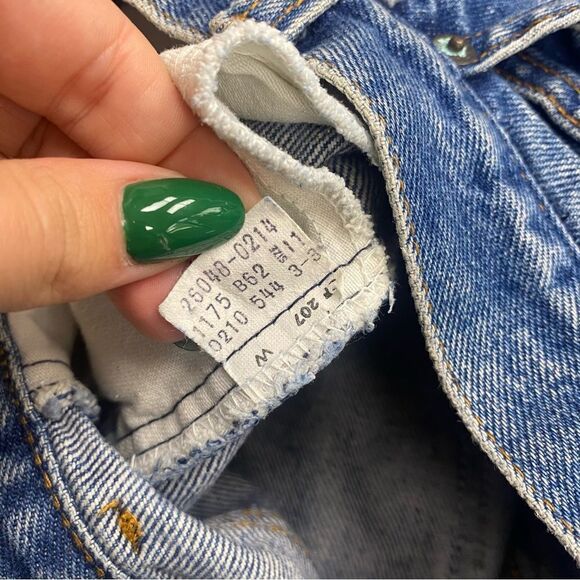 VTG Levi’s Rare Orange Tab High Rise Cut of shorts Size 24 100% cotton - Picture 7 of 9